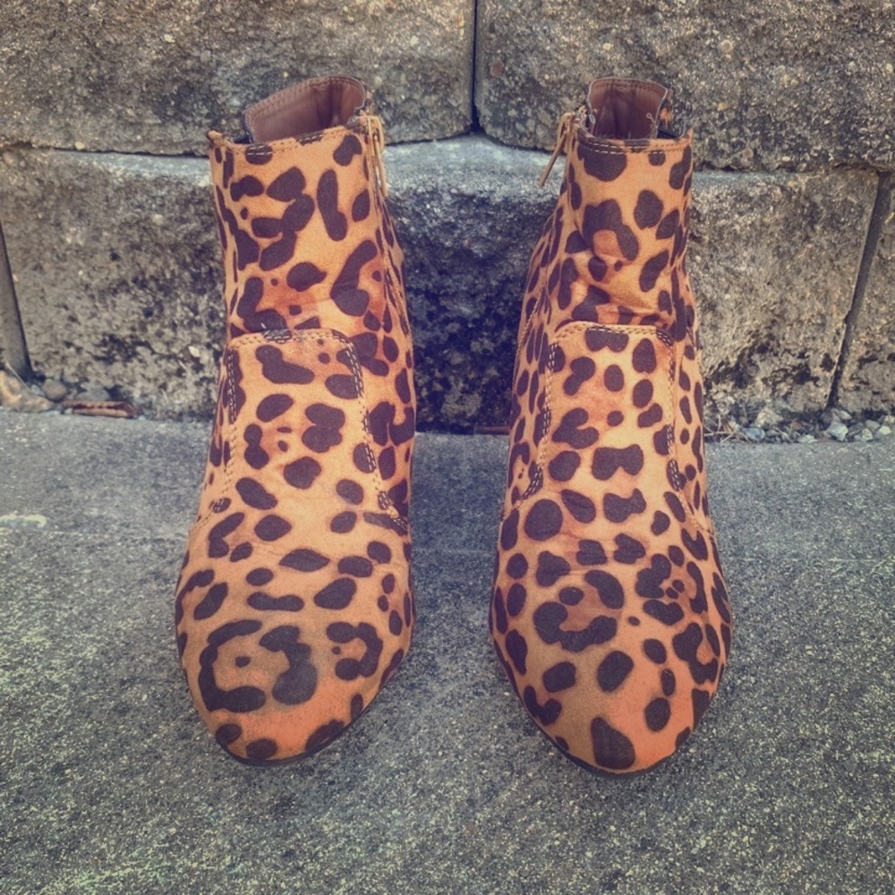 Leopard booties